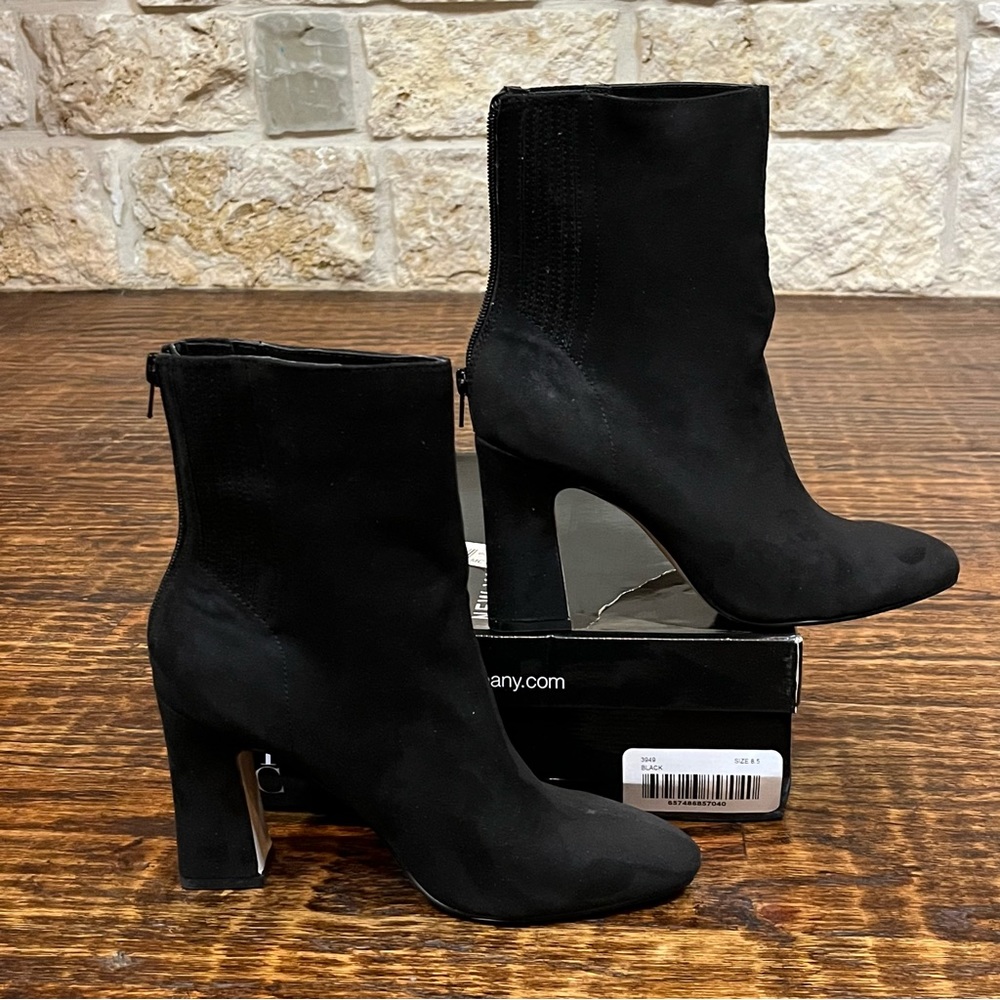New York & Company Black faux suede ankle boots